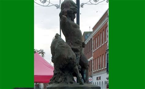 Public Art - Dryad and Boar Sculpture